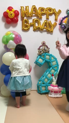 バルーンで2歳のお誕生日の記事動画