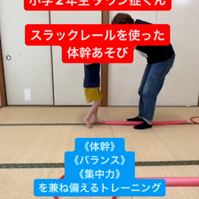 スラックレールで体幹をきたえるの画像