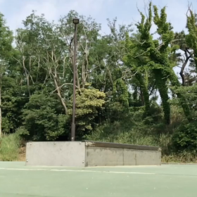 今朝のオイラの横乗り動画の画像