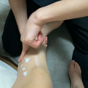 私の足はカラカラ砂漠の画像