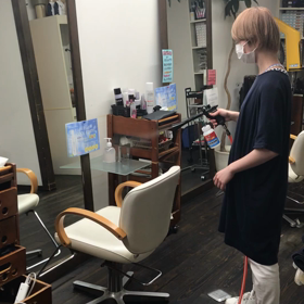 店内消毒の画像