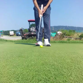 今日も朝練　ロングパットの画像