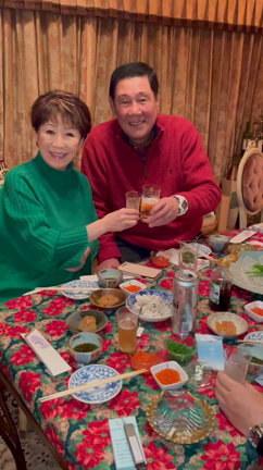 我家の新年会の記事動画