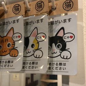 大切な猫がいます　ステッカーの画像