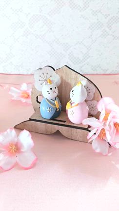 おひなさまと一緒に飾りましたのお声♡羽子板飾りオーダー／神奈川県川崎市／縫わずに作れる布小物の記事動画
