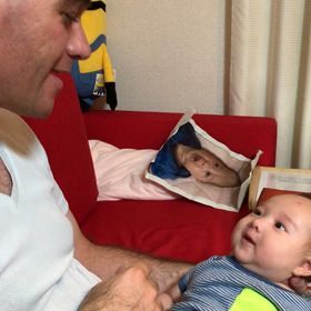 Try to talk to daddy!の画像