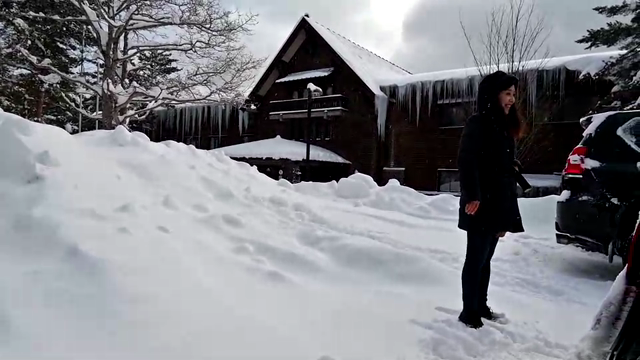 裏磐梯で雪遊び。の記事動画