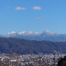 中央高速･･･諏訪湖PAからみたお山たちの画像
