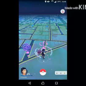 #ポケモンGO 仕方なくカーブボールを投げるの画像