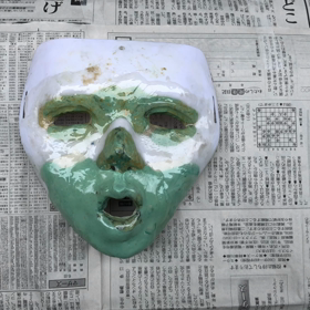バンパー修理　ボカシ　忘れてはいないのです　メインはドールマスク作りですの画像