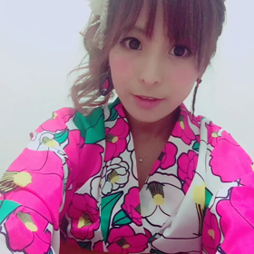 今日は浴衣で❤の画像