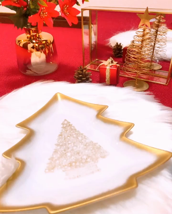 大人っぽいおしゃれなクリスマスツリープレートの記事動画