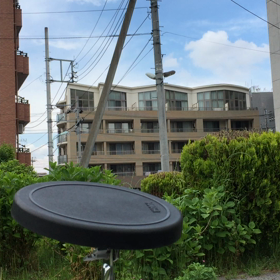野外練習と雷様の画像
