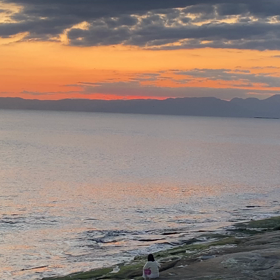 稲村ヶ崎海岸からの景色の画像