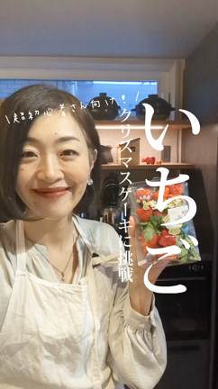 初心者さんも失敗なし！いちごのクリスマスケーキの記事動画