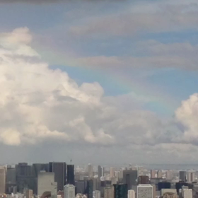 動画あり   。   渋谷から虹が見えたよの画像
