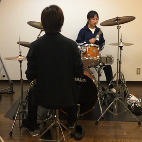 ドラムレッスン風景！の画像