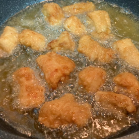 揚げ物は必ず付属の天ぷら鍋をお使いくださいの画像