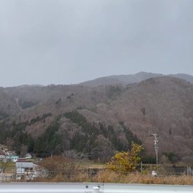 とうとう里にも雪が…の画像