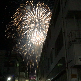 季節外れの花火の画像