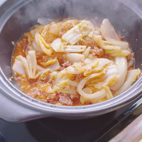 あっつ熱！土鍋でつくる白菜麻婆の画像