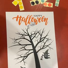ハロウィンの木リトミック の画像