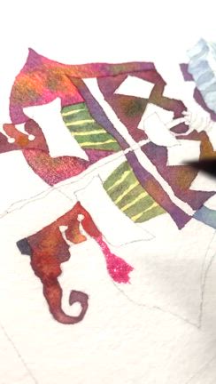 久しぶりに透明水彩メイキングをUP！の記事動画