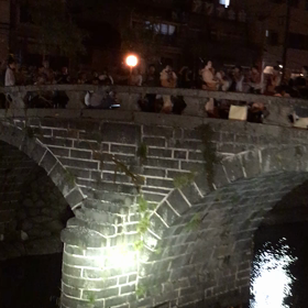 Geisha on the bridge!の画像