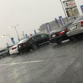 今日も不安定な天気の画像