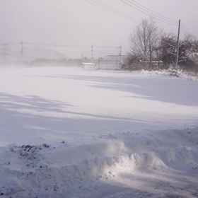 雪の嵐がすご～い⛄❄️の画像