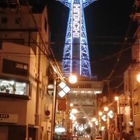 通天閣　消灯の画像