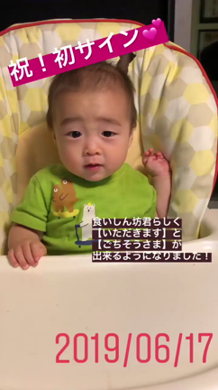【三男9ヶ月】出た！初サインヾ(*´∀`*)ﾉの記事動画