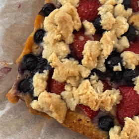 米粉でクランブルケーキの画像