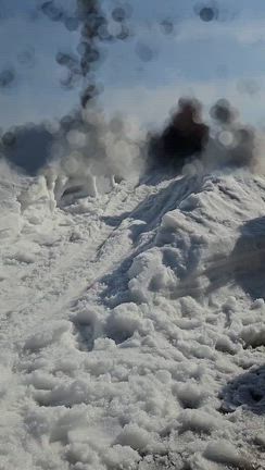雪山で作ったソリゲレンデが最高すぎた！の記事動画