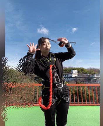 バンジージャンプʕ•̫͡•ʔ❤︎-熊倉茉穂香の記事動画