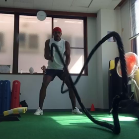 Battle rope training!  Never give up !!!の画像