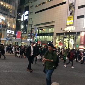 夜の渋谷の画像