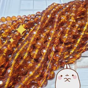 ✨アンバー（琥珀）連ビーズ✨の画像