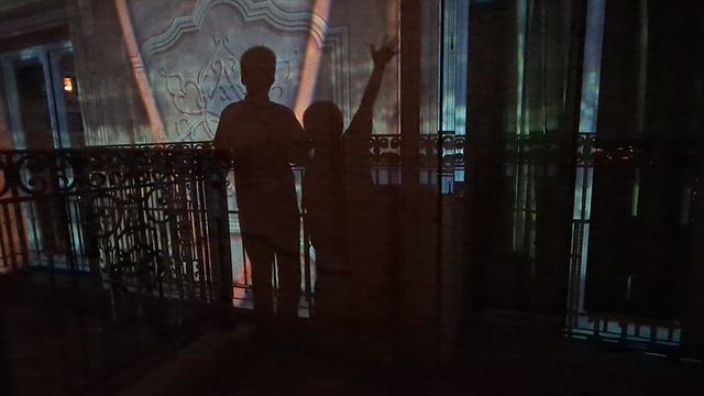 近っ！ド迫力！ハババルから観たミラコスタの環境演出♡ 映像の一部にもなれたよ♪の記事動画