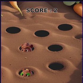 もぐらたたきゲームの画像