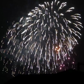 町内会の花火大会の画像