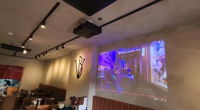 韓国ヨイド　レストランのメディアアートインテリアの記事動画
