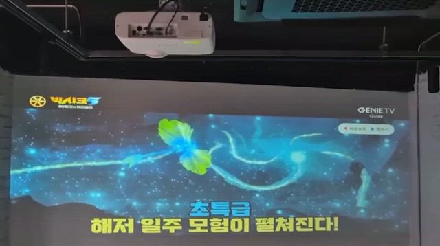 韓国チョンホ居酒屋ビームプロジェクター、スピーカー設置で雰囲気UPの記事動画