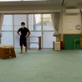 8月5日の体育教室・Bクラ  ス✴️腕立て開脚跳び✴️の画像