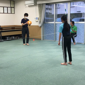 2月25日の体育教室・Bクラス✴️ハンドテニス✴️の画像