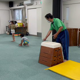 7月14日の体育教室・Aクラス✴️主運動・跳び箱/腕立て開脚跳び✴️の画像
