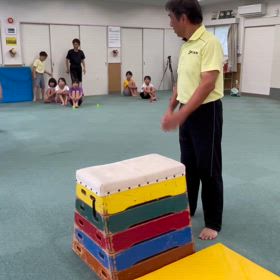 7月25日の体育教室・Bクラス✴️主運動・跳び箱/腕立て開脚跳び✴️の画像