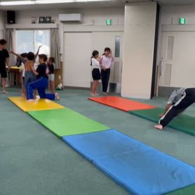 6月13日の体育教室・Bクラス✴️主運動・ マット/マット種目の組み合わせ✴️の画像