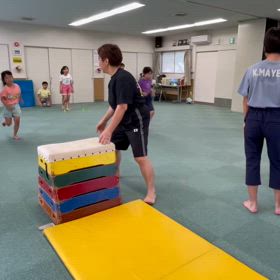 7月25日の体育教室・Bクラス✴️主運動・跳び箱/腕立て開脚跳び✴️の画像