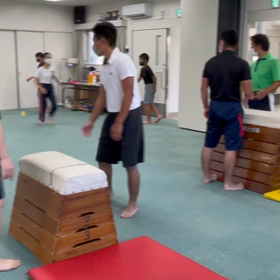 9月9日の体育教室・Bクラス✴️台上前転✴️の画像